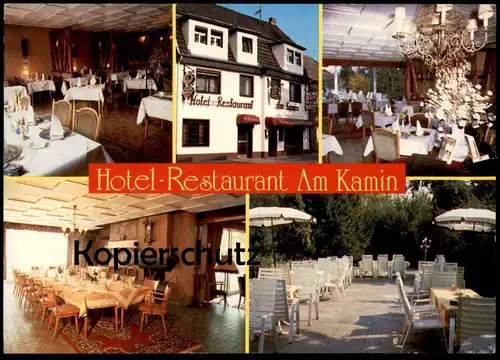 ÄLTERE POSTKARTE PULHEIM HOTEL RESTAURANT AM KAMIN H. W. VON WIRTH AUF DEM DRIESCH Ansichtskarte AK cpa postcard