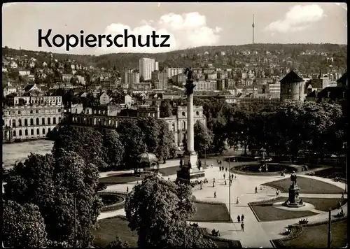 ÄLTERE POSTKARTE STUTTGART SCHLOSSPLATZ 1959 Schloss chateau castle Ansichtskarte AK cpa postcard