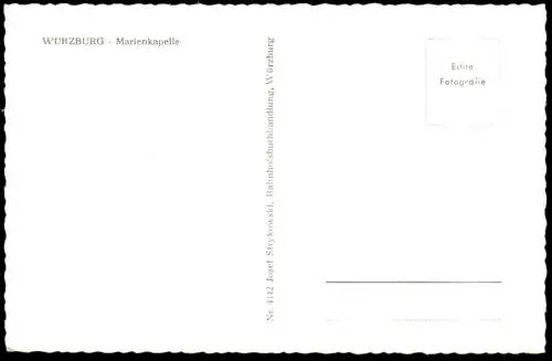 ÄLTERE POSTKARTE WÜRZBURG MARIENKAPELLE OBELISK Denkmal monument Ansichtskarte cpa postcard AK