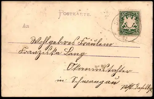 ALTE POSTKARTE BABETTE MAYR SCHWANGAU HERZLICHEN GLÜCKWUNSCH ZUM NEUEN JAHRE EDELWEISS Neujahr postcard Ansichtskarte