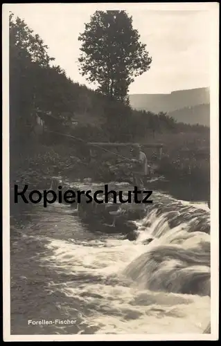 ALTE POSTKARTE NEUSTADT SCHWARZWALD FORELLENFISCHER ANGLER Fischer fisherman pecheur fishing cpa postcard Ansichtskarte