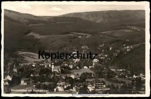 ALTE POSTKARTE KRUMMHÜBEL MIT HOCHGEBIRGE PRINZ-HEINRICH-BAUDE KARPACZ RIESENGEBIRGE Karkonosze Krkonose Ansichtskarte