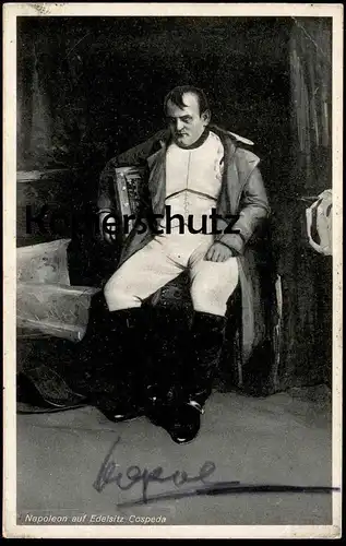 ALTE POSTKARTE NAPOLEON AUF EDELSITZ COSPEDA BEI JENA APOLDA WEIMAR GASTHOF DER GRÜNE BAUM ZUR NACHTIGALL Ansichtskarte