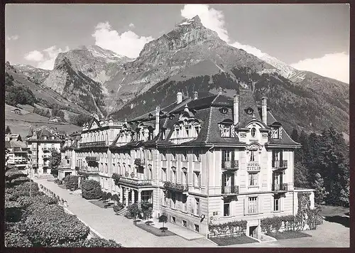 ALTE WERBE-KARTE PARK HOTEL TITLIS Engelberg Schweiz Suisse postcard cpa