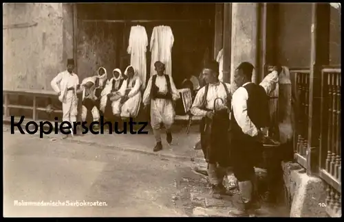 ALTE POSTKARTE MOHAMMEDANISCHE SERBOKROATEN MOSTAR Serbien Jugoslawien Kosovo Macedonia Srbija Bosnien Bosnia