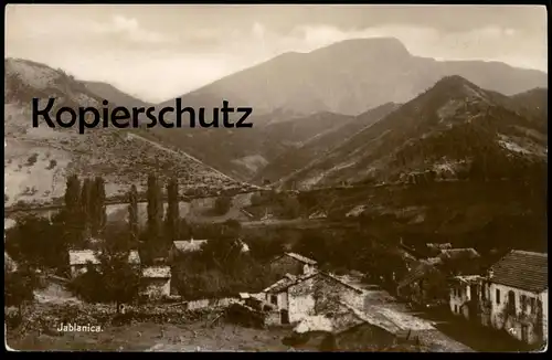 ALTE POSTKARTE JABLANICA GESAMTANSICHT BOSNIEN-HERZEGOWINA Serbien Jugoslawien Srbija Bosna Crna Gora postcard AK cpa