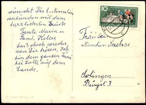 ÄLTERE POSTKARTE EIN FROHES PFINGSTFEST PFINGSTEN MAIKÄFER SPASS RUTSCHEN Pentecôte pentecost chafer gibus cpa AK