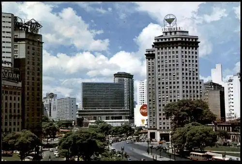 ÄLTERE POSTKARTE SAO PAULO VALE DO ANHANGABAU CocaCola Coke Coca Cola Brasilien Brasilia postcard Ansichtskarte cpa AK