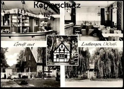 ÄLTERE POSTKARTE GRUSS AUS LADBERGEN GASTSTÄTTE MIÄLKWELLEN GEORG BUDDEMEIER Ansichtskarte AK cpa postcard