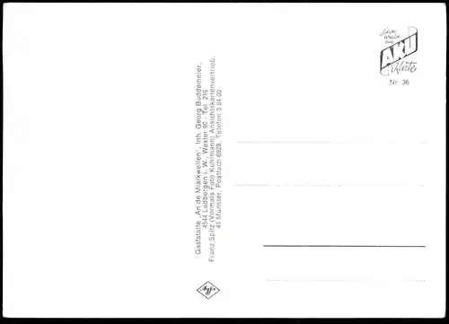 ÄLTERE POSTKARTE GRUSS AUS LADBERGEN GASTSTÄTTE MIÄLKWELLEN GEORG BUDDEMEIER Ansichtskarte AK cpa postcard