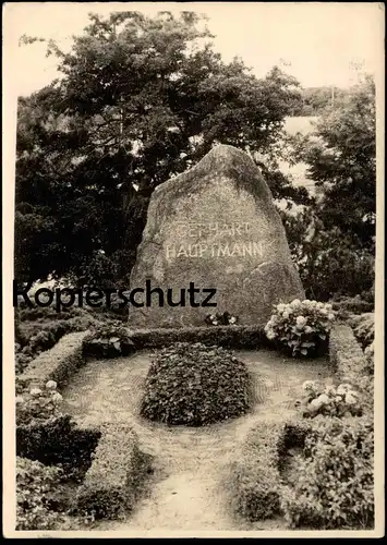 ALTE POSTKARTE INSEL KLOSTER HIDDENSEE GERHART HAUPTMANN GRABSTÄTTE funeral Begräbnis postcard cpa AK Ansichtskarte