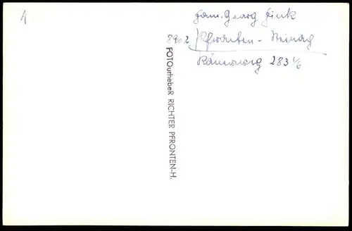 ALTE FOTO POSTKARTE PFRONTEN IM ALLGÄU HAUS FAMILIE GEORG FINK RÖMERWEG Bayern postcard AK cpa photo Ansichtskarte
