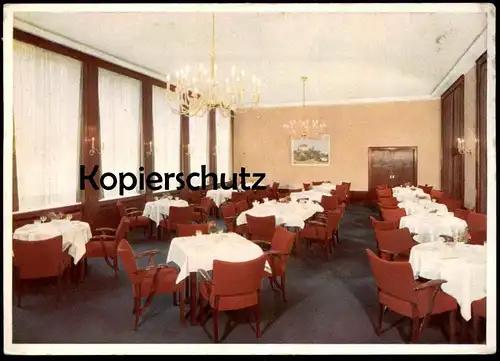 ALTE POSTKARTE BAD SALZUFLEN INNENANSICHT KURHAUS Kronleuchter Inh. Erich Jürgens candelabrum postcard Ansichtskarte AK