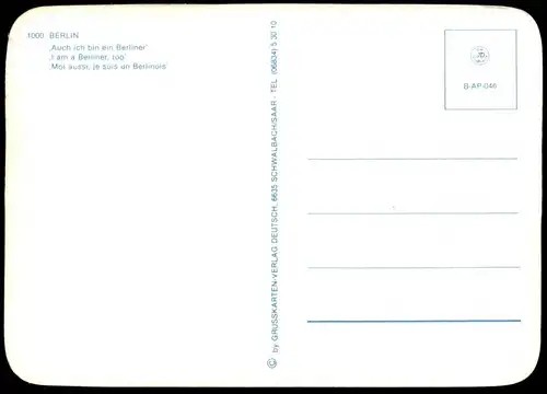 POSTKARTE BERLIN STRESEMANNSTRASSE ICH BIN EIN BERLINER MAUER OBDACHLOSER clochard homeless steet person le mur the wall
