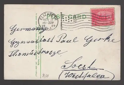 ALTE POSTKARTE MORRIS HIGH SCHOOL BRONX NEW YORK USA Schule école Ansichtskarte postcard cpa AK