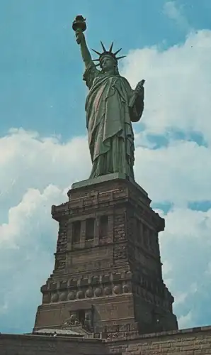 ÄLTERE POSTKARTE THE STATUE OF LIBERTY NEW YORK CITY UNVEILED IN OCTOBER 1886 Ansichtskarte postcard cpa AK