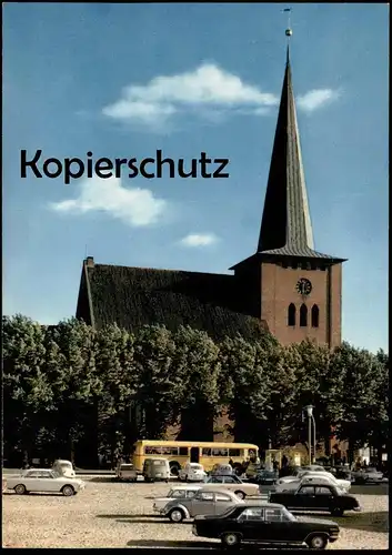 ÄLTERE POSTKARTE NEUSTADT OSTSEE KIRCHE VW Opel Mercedes Bus Autobus Ford church église Ansichtskarte AK postcard cpa