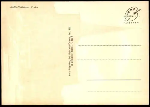 ÄLTERE POSTKARTE NEUSTADT OSTSEE KIRCHE VW Opel Mercedes Bus Autobus Ford church église Ansichtskarte AK postcard cpa