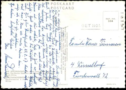 ÄLTERE POSTKARTE PORT ELIZABETH WATERFRONT Hafen Eisenbahn Südafrika Afrika africa south africa postcard Ansichtskarte