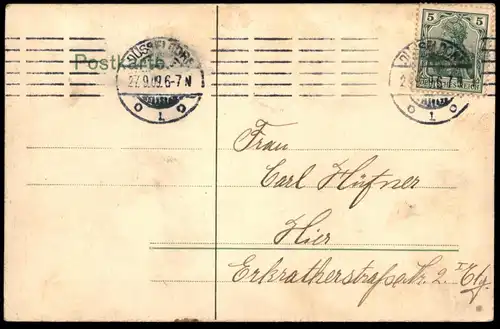 ALTE POSTKARTE ZEPPELIN Z III ÜBER DÜSSELDORF HAUPTBAHNHOF Bahnhof station airship Luftschiff Ansichtskarte postcard cpa