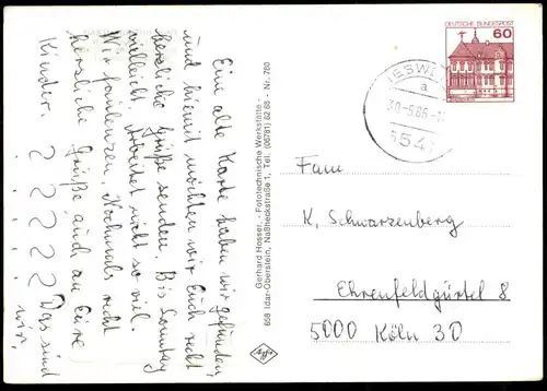ÄLTERE POSTKARTE GRÜSSE AUS MENGERSCHIED GASTHAUS ZUR POST THEKE TOTAL HUNSRÜCK Simmern postcard cpa AK Ansichtskarte