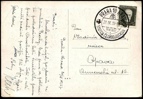 ALTE POSTKARTE KATAFALK S TELESNYMI POZUSTATKY PRESIDENTA OSVOBODITELE T. G. MASARYKA 1937 Czech Republic Aufbahrung AK