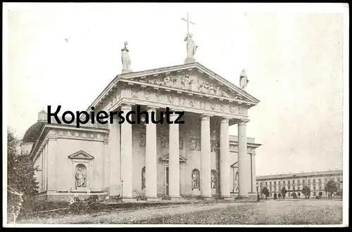 ALTE POSTKARTE WILNA KATHOLISCHE KATHEDRALE KIRCHE VILNIUS Wilno Litauen Lietuva Lituanie Lithuania church église cpa AK