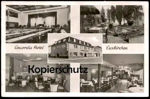 ALTE POSTKARTE EUSKIRCHEN CONCORDIA HOTEL FÜHRENDER SAALBAU AM PLATZE DR. H. HILGERS postcard AK Ansichtskarte cpa