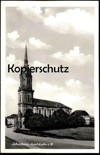 ALTE POSTKARTE SCHÜTTERN AMT LAHR BADEN-WÜRTTEMBERG Kirche church église cpa postcard AK Ansichtskarte