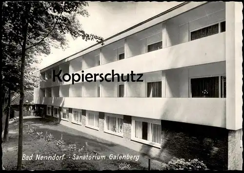 ÄLTERE POSTKARTE BAD NENNDORF SANATORIUM GALENBERG Ansichtskarte cpa postcard AK