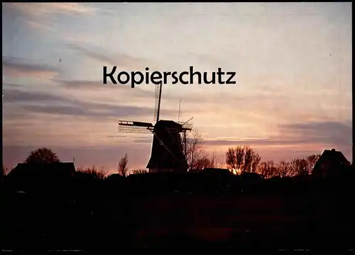 ÄLTERE POSTKARTE TERSCHELLING AVONDSTEMMING WINDMÜHLE Mühle Mill Moulin Windmill Molen Abendstimmung Nederland postcard