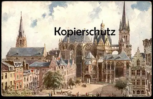 ALTE POSTKARTE OILETTE RAPHAEL TUCK POSTCARD DEUTSCHE STÄDTE SERIE AACHEN No. 178 B KÜNSTLER CHARLES F. FLOWER postcard