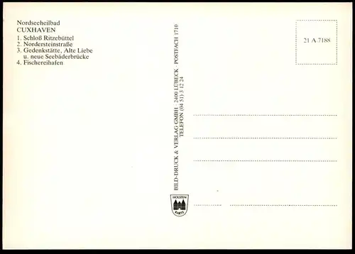 ÄLTERE POSTKARTE CUXHAVEN CHRONIK Chronikkarte chronique chronicle storycard Ritzebüttel postcard cpa Ansichtskarte AK