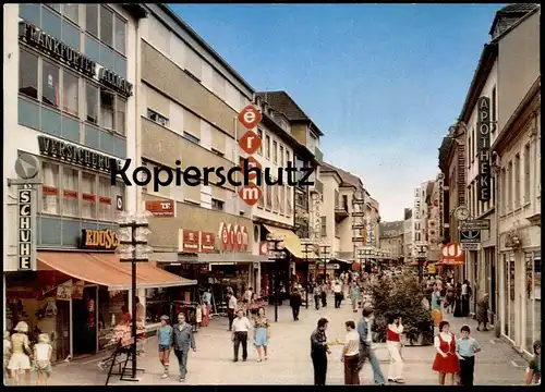 ÄLTERE POSTKARTE KAISERSLAUTERN FACKELSTRASSE EDUSCHO ERAM ALLIANZ OMEGA BAYER HERTI Ansichtskarte postcard cpa AK