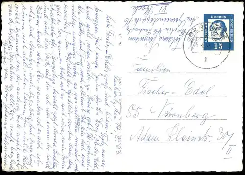 ÄLTERE POSTKARTE BERLIN-LANKWITZ SCHULE HOCHHAUS SIEDLUNG AM PARK LEONORENSTRASSE KAISER WILHELM-STRASSE