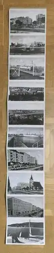 ALTES LEPORELLO 10 POSTKARTEN GOTENHAFEN 40er Jahre Gdynia Gdingen Polska Poland Ansichtskarte postcard Postkarte