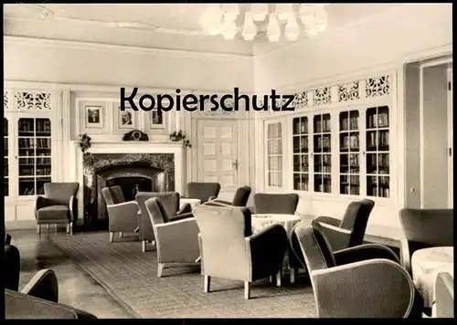 ÄLTERE POSTKARTE BIBLIOTHEK NEUFAHRLAND BEI POTSDAM SANATORIUM HEINRICH HEINE Library Bibliotheque Neu Fahrland postcard