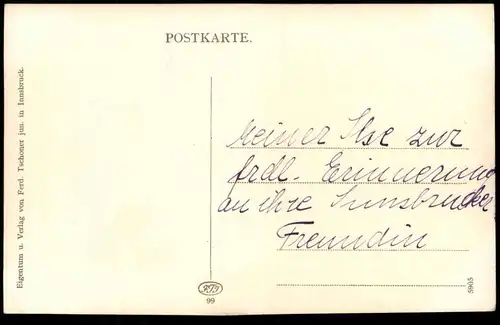 ALTE POSTKARTE INNSBRUCK SAGGEN CLAUDIAPLATZ STRASSENBAHN 45 TRAM tramway Österreich Ansichtskarte postcard cpa AK