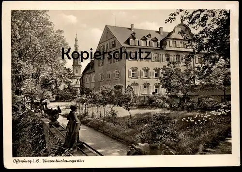 ALTE POSTKARTE OFFENBURG BADEN VINZENTIUSHAUSGARTEN Vinzentiushaus cpa postcard Ansichtskarte AK