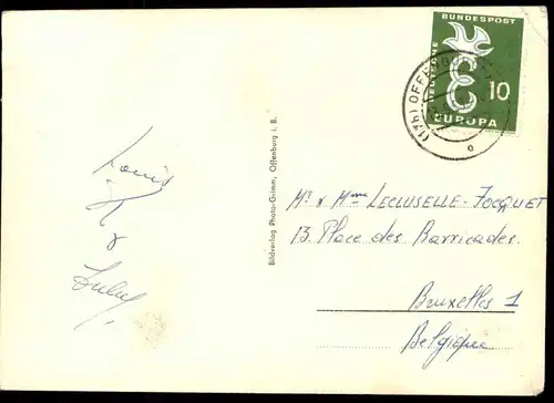 ALTE POSTKARTE OFFENBURG BADEN VINZENTIUSHAUSGARTEN Vinzentiushaus cpa postcard Ansichtskarte AK