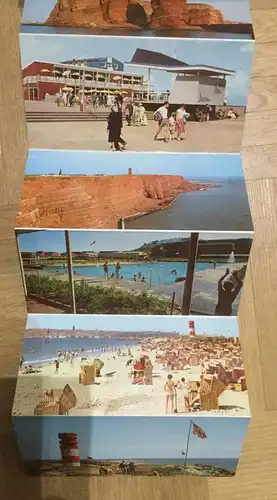 ÄLTERES LEPORELLO HELGOLAND BOOKLET 12 FOTOS LUNG WAI REEDE SCHWIMMBAD NORDSPITZE HANS ANDRES AUFNAHMEN HANS HARTZ