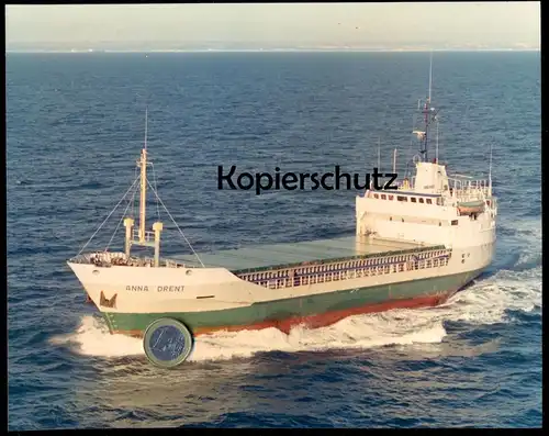 ÄLTERES ORIGINAL FOTO FRACHSCHIFF ANNA DRENT Inclamar 1976 Anna Kern Frendo Dansea Schiff cargo ship photo 25 cm x 20 cm