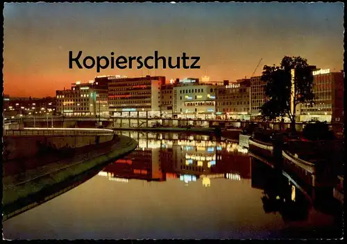 DREI ÄLTERE POSTKARTEN SAARBRÜCKEN SAARLANDHALLE BERLINER PROMENADE OPEL REKORD Ansichtskarte AK cpa postcard