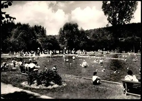 ÄLTERE POSTKARTE MSENE LAZNE KOUPALISTE Schwimmbad Freibad Tschechische Republik Ceska Cesko Ansichtskarte postcard cpa