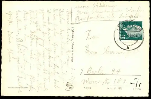 ALTE POSTKARTE WORBIS EICHSFELD RESTAURANT IBERG KANTSTEIN GARTENLOKAL Ansichtskarte AK cpa postcard