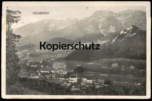 ALTE POSTKARTE NEUBERG MÜRZ TOTALANSICHT 1935 Total Gesamtansicht Steiermark Ansichtskarte AK postcard cpa