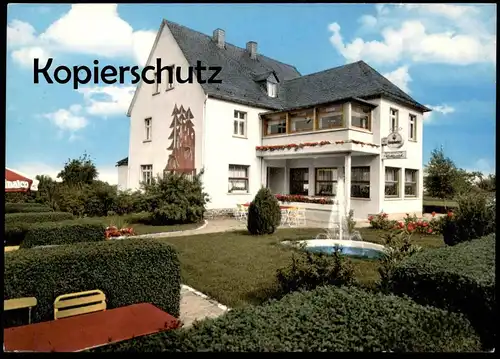 ÄLTERE POSTKARTE GAMMELSHAUSEN HUNSRÜCK PENSION WALDESRUH JOSEF HARTMANN Hollnich Kastellaun Sinalco Ansichtskarte cpa