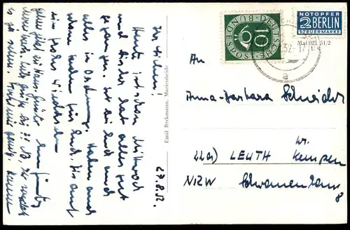 ALTE POSTKARTE MARIENHEIDE IM OBERBERGISCHEN MIT SEINER HERRLICHEN UMGEBUNG LINGESE BRUCHER TALSPERRE SCHLOSS GIMBORN AK