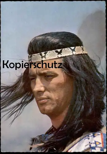 ÄLTERE POSTKARTE PIERRE BRICE WINNETOU acteur actor Indianer indian indien postcard Ansichtskarte cpa AK