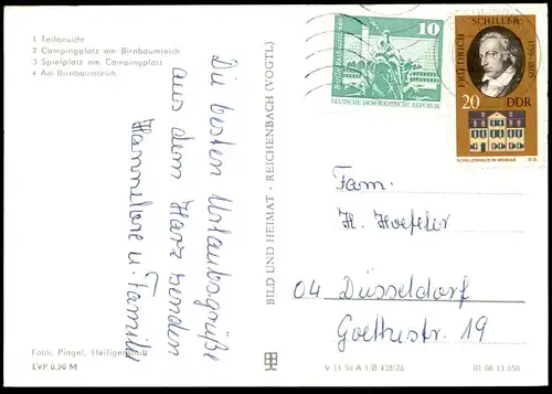 ÄLTERE POSTKARTE NEUDORF KREIS QUEDLINBURG Camping Zelt Zelten Birnbaumteich Spielplatz cpa postcard AK Ansichtskarte